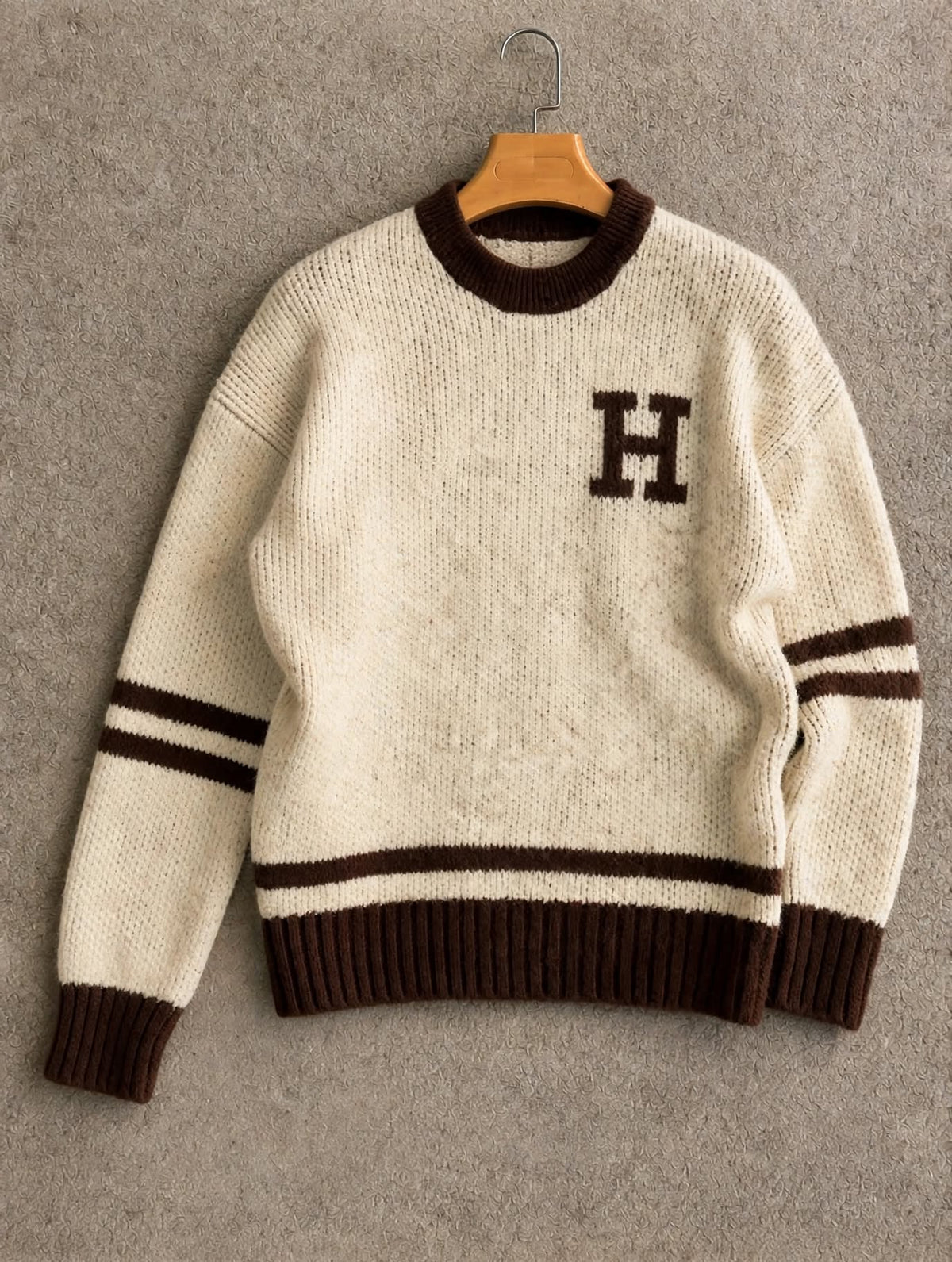 H letter striped Polo + Pantalon 🇹🇷