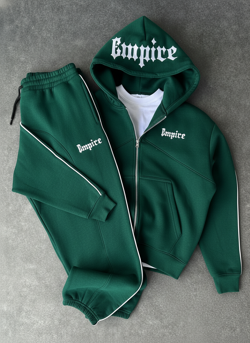 Ensemble Vento – Winter Polo + Pantalon Empire Vert royal 🇹🇷