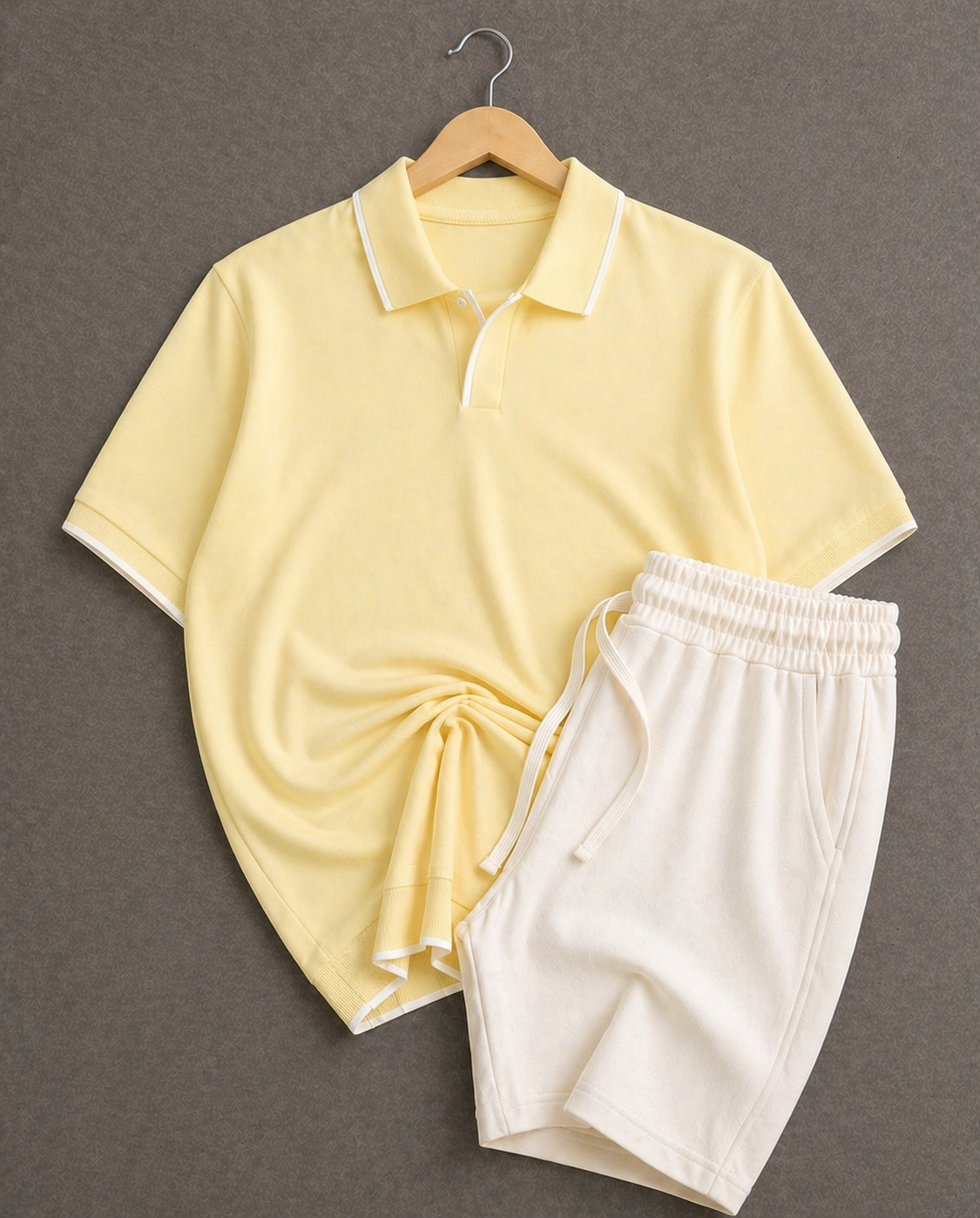 Ensemble Polo Dark brown + Short vanille