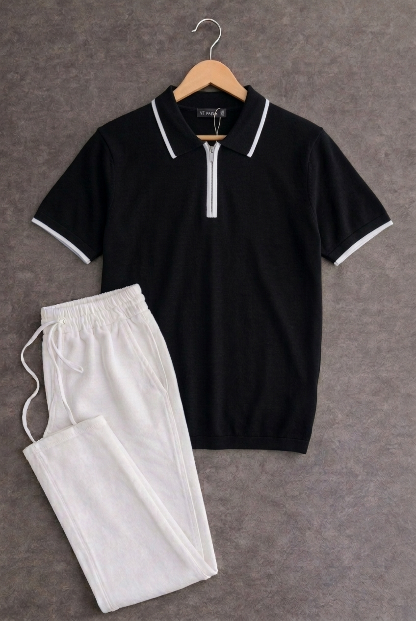 Vento clean set Noir t-shirt + pantalon 🇹🇷