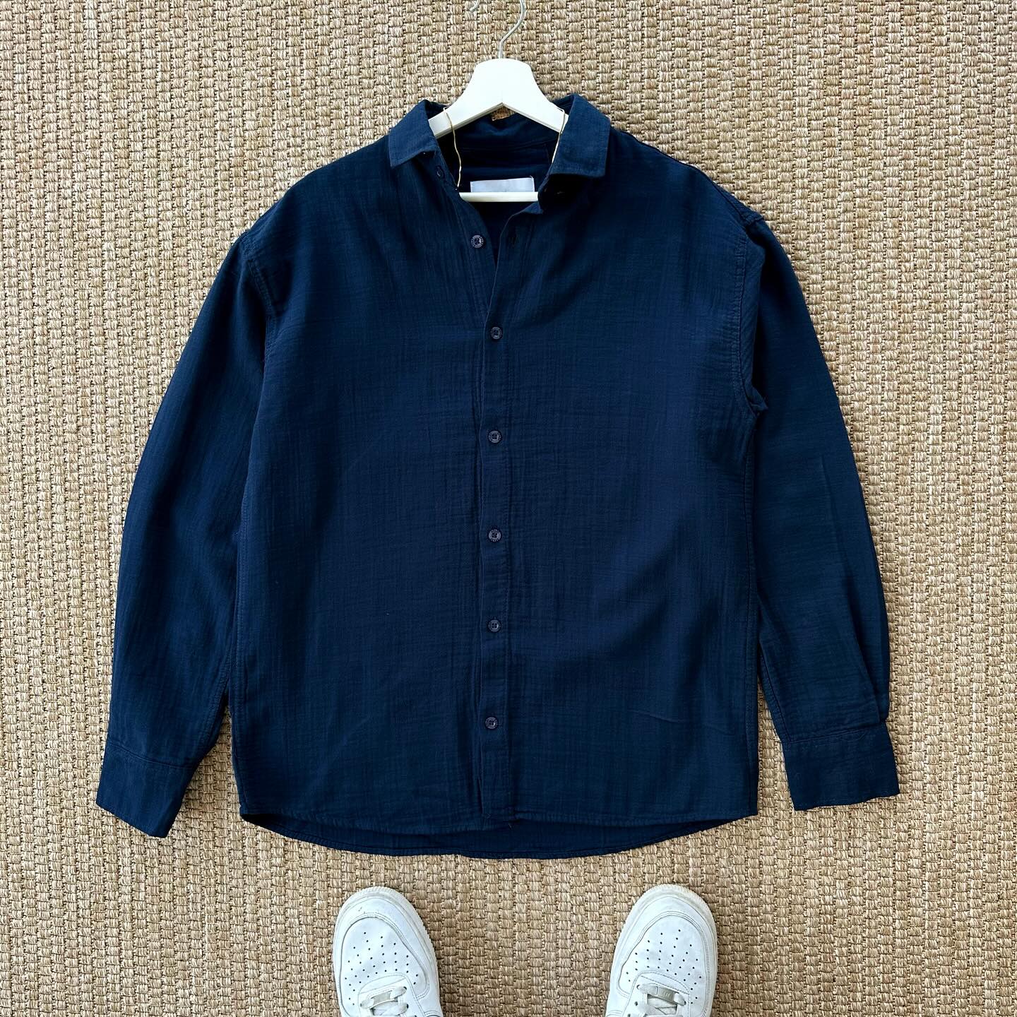 Set Élégant Bleu Marine – Collection Été ' Chemise + pantalon ' 🇹🇷