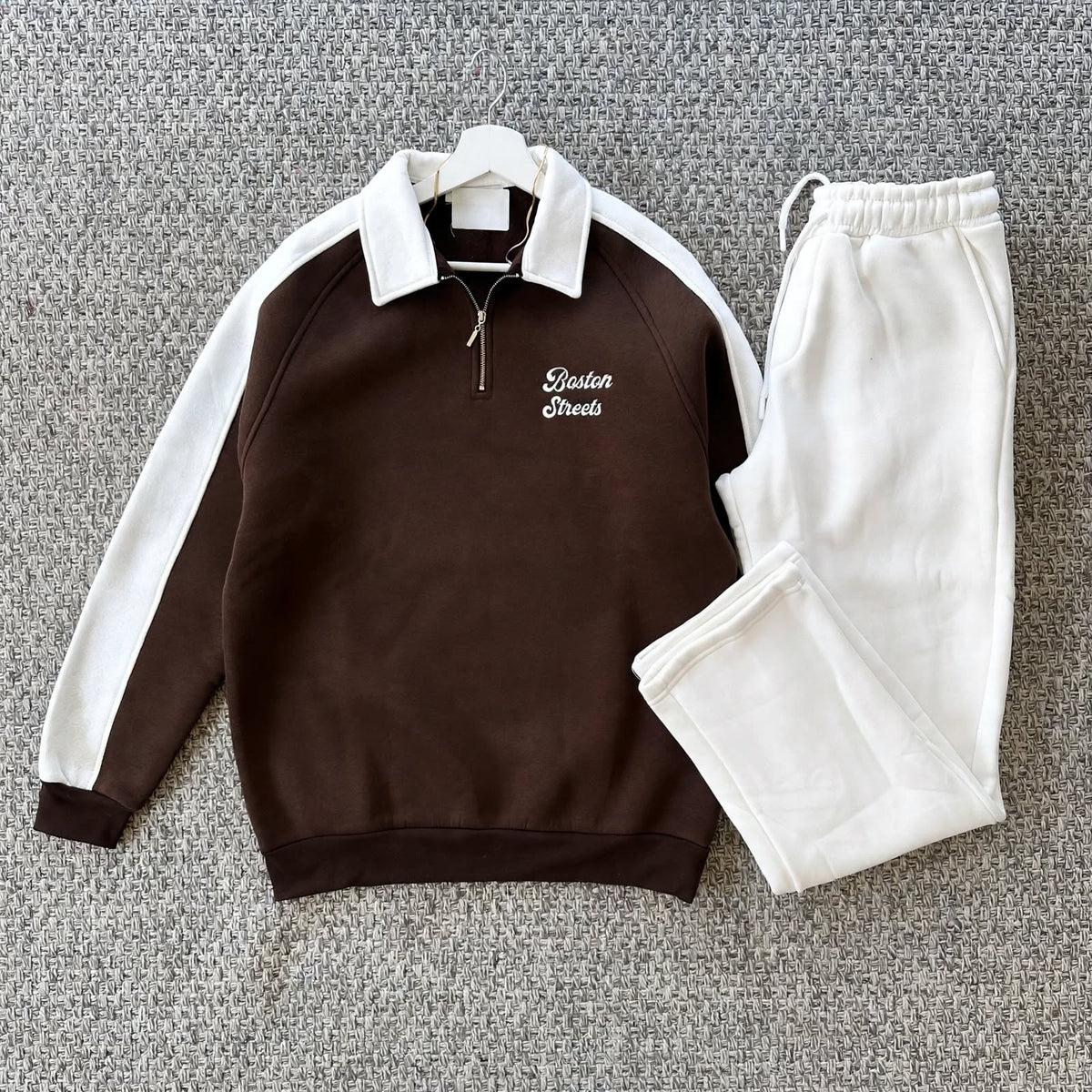 Ensemble Vento – Winter Polo + Pantalon Boston streets Marron Fonce  🇹🇷