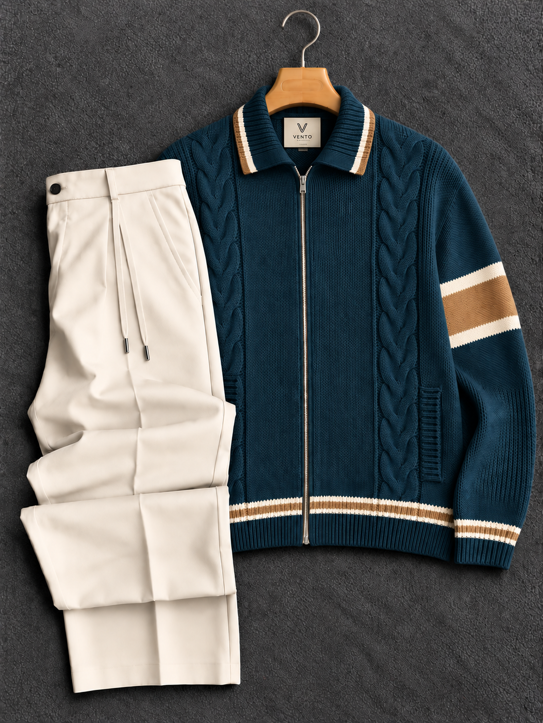 Cambridge Set Polo + Pantalon Petrol Blue 🇬🇧