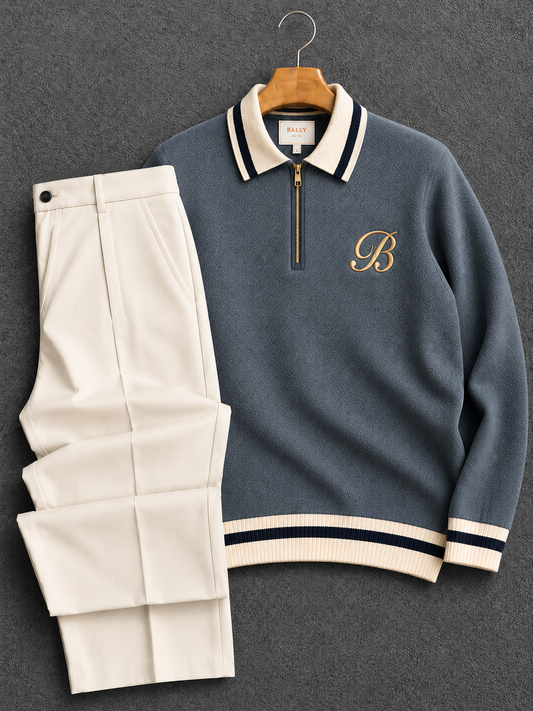 Prestige Set Polo + Pantalon ℬ  Steel Blue 🇬🇧