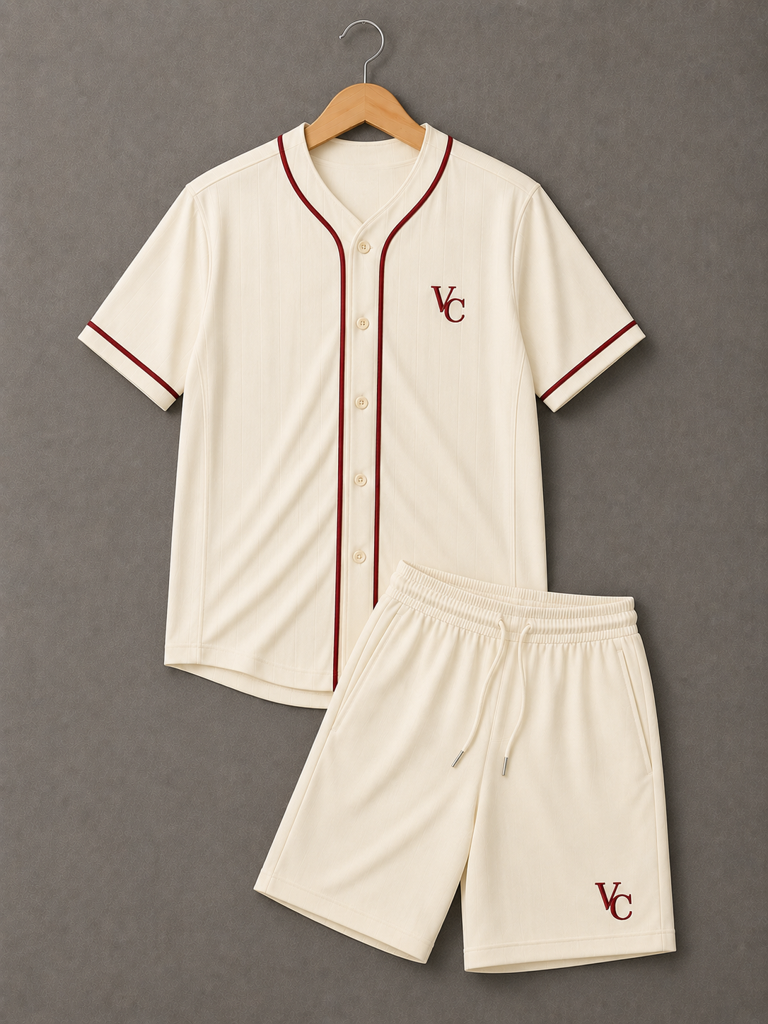 VC baseball S26 Beige bordeaux T-shirt + short 🇹🇷