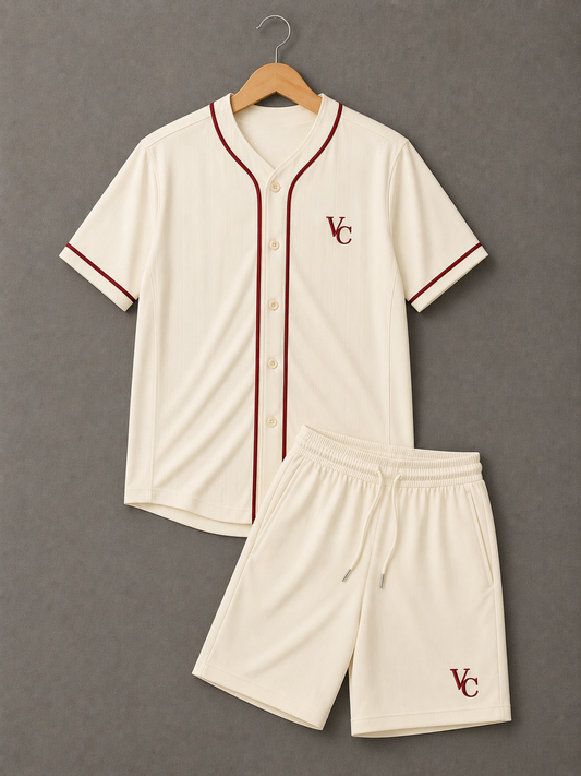VC baseball S26 Beige bordeaux T-shirt + short 🇹🇷