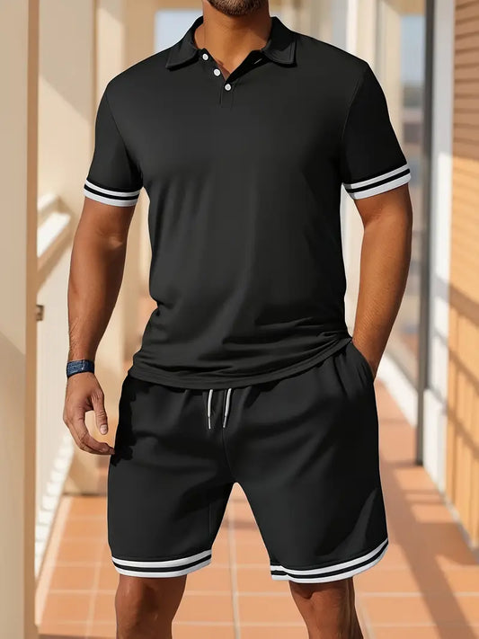 Ensemble Vento polo + short Midnight Sport