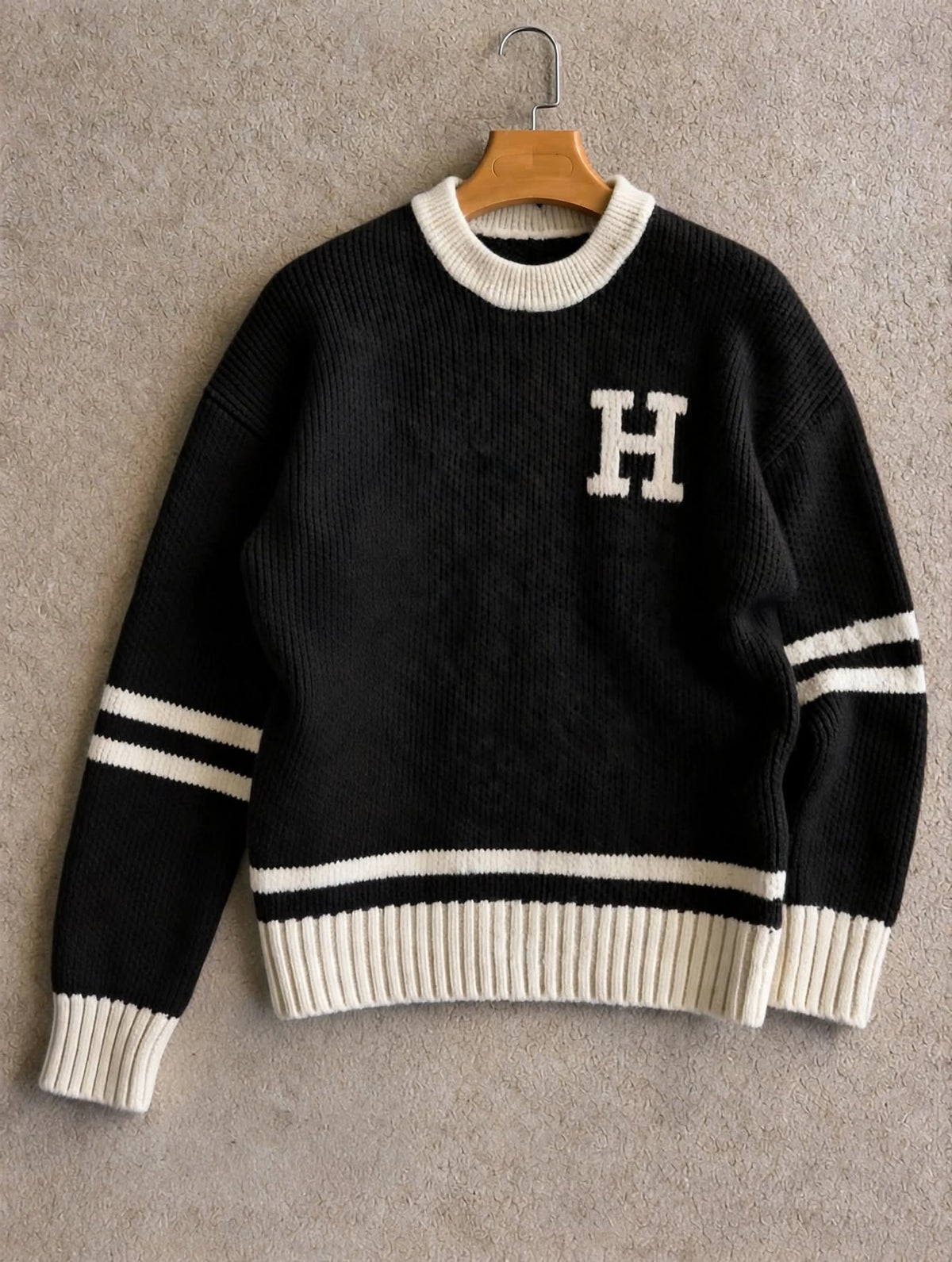 H letter striped Polo + Pantalon 🇹🇷