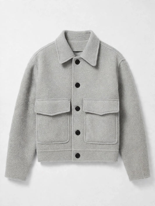 Veste Monaco Homme Gris chinée  🇹🇷